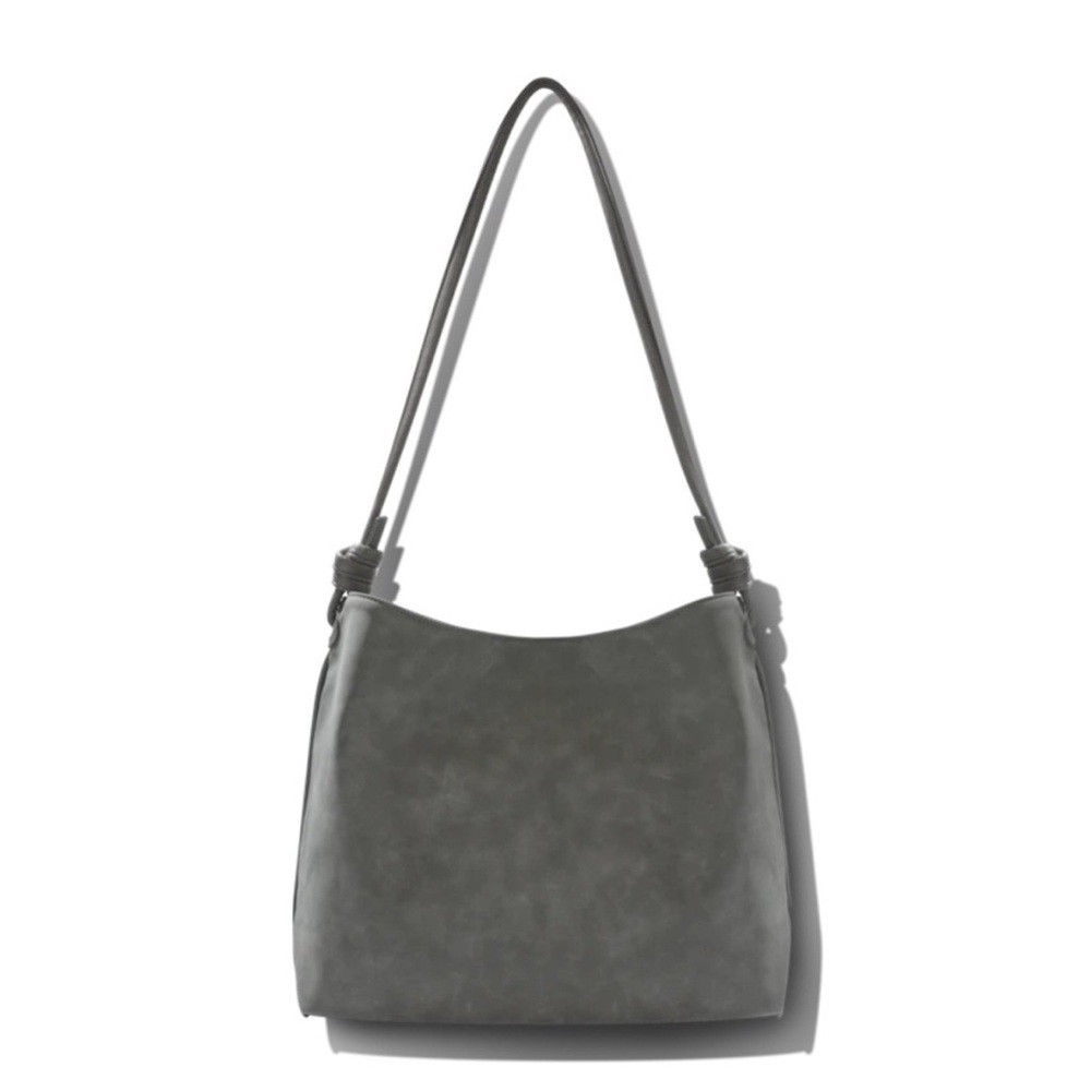 8 Other Reasons Gray Shoulder Tote